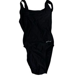 NWT Sporti Women's Classic Black One-Piece Swimsuit